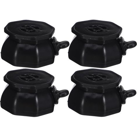 Roulettes pivotantes avec frein, lot de 4, en ABS clair, pour (1/5)