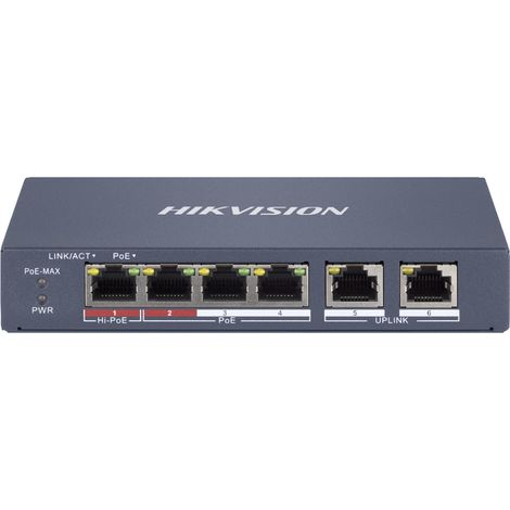 COMMUTATEUR POE HIKVISION DS-3E1106HP-EI (1/2)