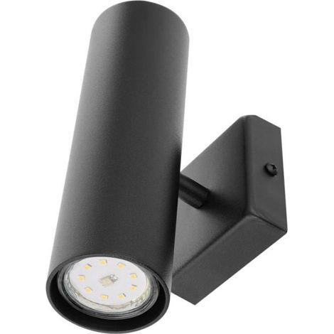 Applique Murale - Métal Noir - IP20 - Pour Intérieur - Compatible Ampoule GU10 - 1 Unité (1/5)