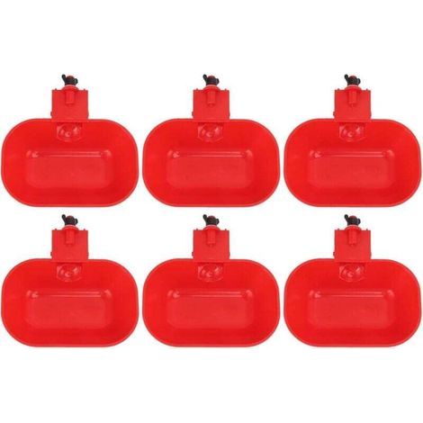 6 PCS Abreuvoirs Automatiques pour Volaille, Grand Abreuvoir ABS épaississant, Abreuvoir Automatique pour Poulet, Chien, Canard G1/8 Filetage Male (1/5)