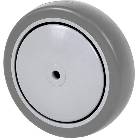 rueda pgaisb100cp-8-43 nucleo poliamix y banda goma gris eje bolas