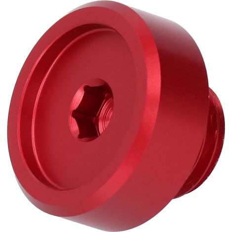 Bouchon de remplissage d'huile moteur en alliage d'aluminium (rouge) pour Honda ARX1200 CB1000 CB1000RR (1/5)