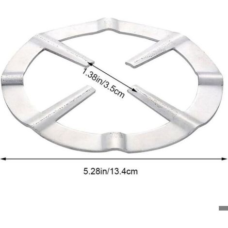 Support Casserole Gaz - Fer - Pour Cafetière Moka Et Petit Ustensile - Diamètre 13,4 Cm - Lot De 2 (1/5)