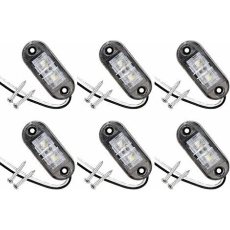 Set of 6 LED side marker lights for car, trailer, camper, caravan, bike, motor (1/5)
