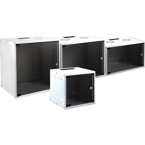 r-tec Wandgehäuse EFB Elektronik 19 Zoll weiß Stahl