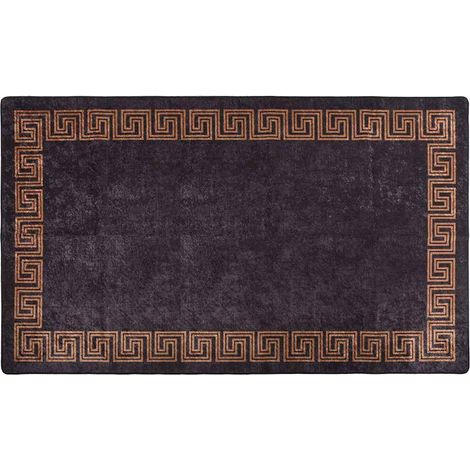 Maison Exclusive - Tappeto Lavabile 190x300 cm Nero e Oro