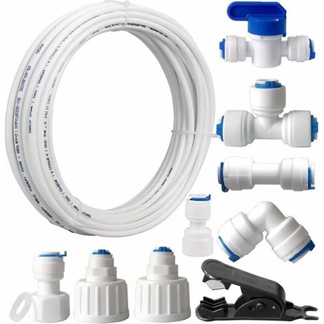 15m Water Supply Hose – Universal Connector Kit for European and American Refrigerators – Corrosion and Impact Resistant (1/5)