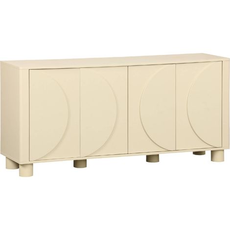 sweeek - Sideboard mit Holzdekor und 4 Türen 155 cm