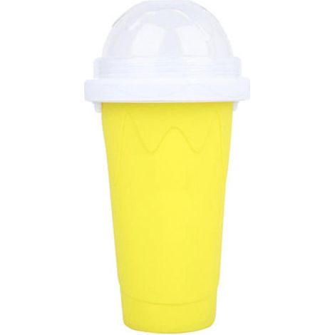 Smoothies, umweltfreundliche doppelwandige Silikon-Slush-Eismaschine für Zuhause-Yellow