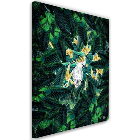Tableau image de cacatoès xxl tropical - 40 x 60 cm (1/5)