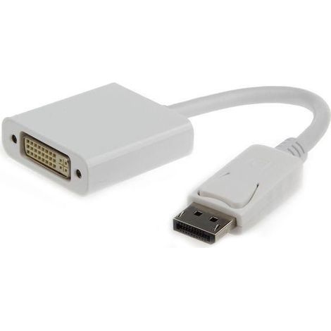 Gembird A-DPM-DVIF-002-W adaptador de cable de vídeo 0,1 m DisplayPort DVI Blanco (1/3)
