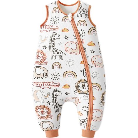 Gigoteuse à Pieds pour Bébé 0.5 1.0 1.5 2.5 TOG Sac de Couchage pour Bébé Garçons Filles (1/5)