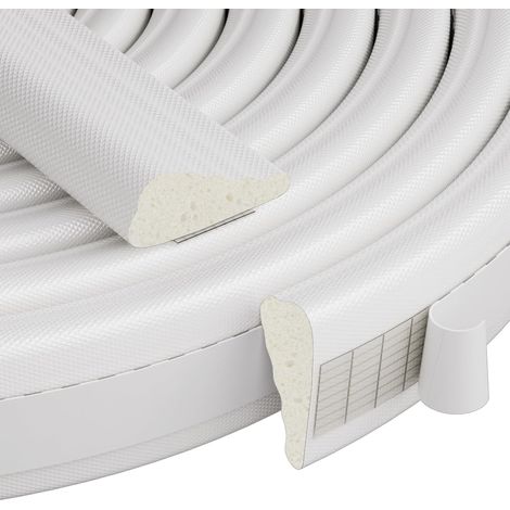 Lot de 2 joints d'étanchéité en forme de coin de 196 pouces pour portes et fenêtres, isolation, mousse isolante auto-adhésive, bande anti-collision, ruban d'étanchéité pour portes, insonorisation, blo (1/5)