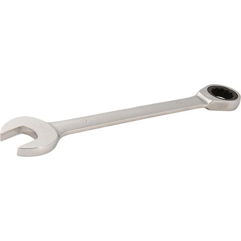 Dapetz ® Fixed Head Ratchet Spanner 32mm, Ratcheting Combination Wrench Metric Chrome Vanadium Steel Forged Combination Wrench Open End Spanner, 72-Tooth Ratchet (1/5)