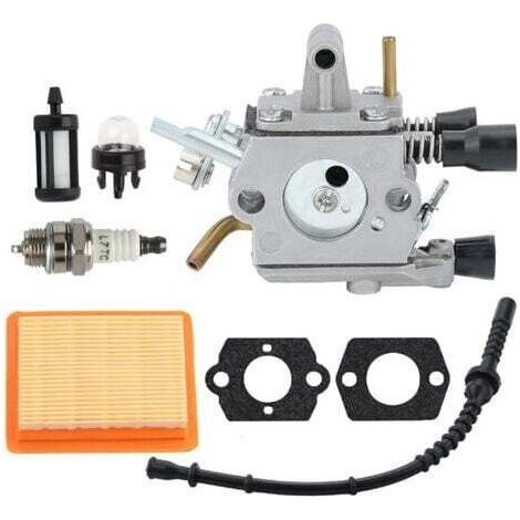 Carburateur pour Stihl FS120 FS200 FS250 FS300 FS350 FR350 FR450 FR480 Débroussailleuse Remplace 4134 120 0653, 4134 120 0603 avec filtre à air Bougie Ampoule d'amorç (1/5)