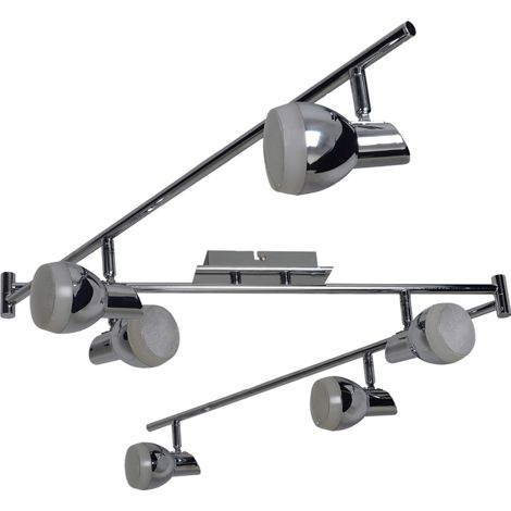 Naeve CHROMEY Barre de spots de plafond chromée 6xLED 3000K
