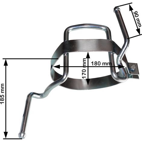 Sangle d'échappement pour Peugeot 206+ (1730LD) – Maintien optimal pot d'échappement – Stabilité et durabilité assurées – Durer Germany