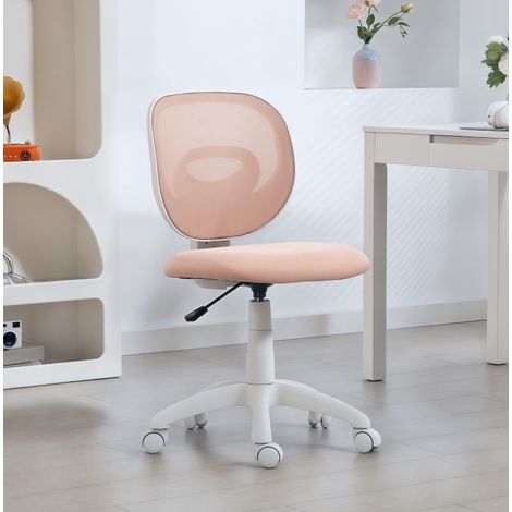 Silla escritorio ergonómica regulable rosa OKMYHOME (1/4)
