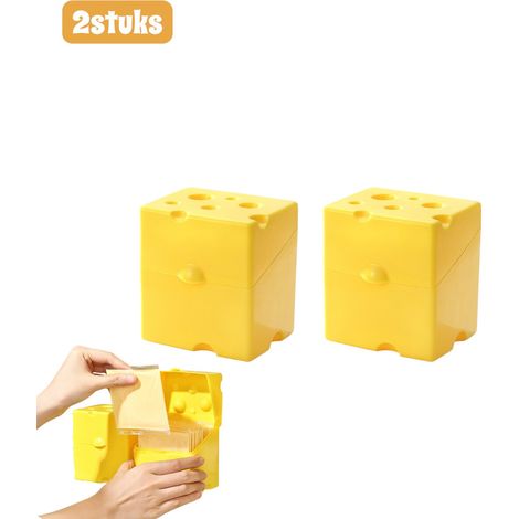 2 pièces - Récipients de rangement pour aliments - Couvercles à charnières ABS - Séparateurs de réfrigérateur multifonctionnels - (1/5)
