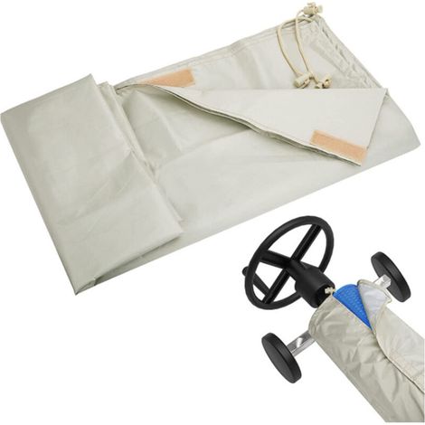 Couverture de Protection Piscine Extérieur, Couverture pour Bâche Solaire, 490X96CM,Cordon De Serrage pour Piscine Extérieur Intérieur,Housse Enrouleur pour Protection Piscine Extérieur Intérie (1/5)