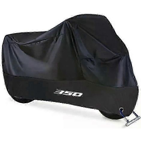 Housse de moto imperméable pour Honda Forza 350/750 (Forza350/Forza750) - Protection UV, anti-poussière et anti-pluie - Accessoires - Noir - Taille XXL (pour moto de 210 cm) (1/5)