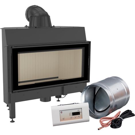 Intelligenter Kamineinsatz aus Stahl KRATKI NADIA 14 kW Ø 200 MSK (1/5)
