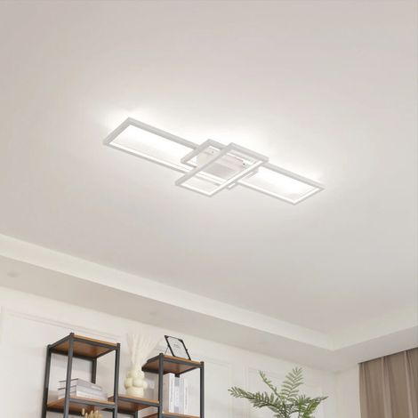 [GEBRAUCHT] B-Ware Lindby Deckenleuchte Decklampe Led Poppy Dimmfunktion Aluminium Weiss Warmwe28 (1/2)