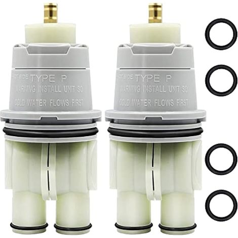 RP46074 Cartouche de valve de douche compatible avec clé Delta Shower and Tub série 13/14, ensemble de cartouche de valve universelle Delta à poignée unique, kit de réparation pour cartouche de (1/5)