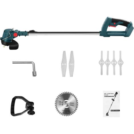 Tondeuse à Gazon électrique 21V 900W Tondeuse à Gazon sans Fil Longueur Coupe réglable Outils de Jardin Domestique (Color : A No Battery, Size : Small) (1/5)