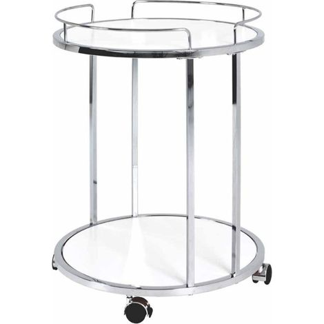 Desserte de Cuisine Design "Amel" 60cm Blanc