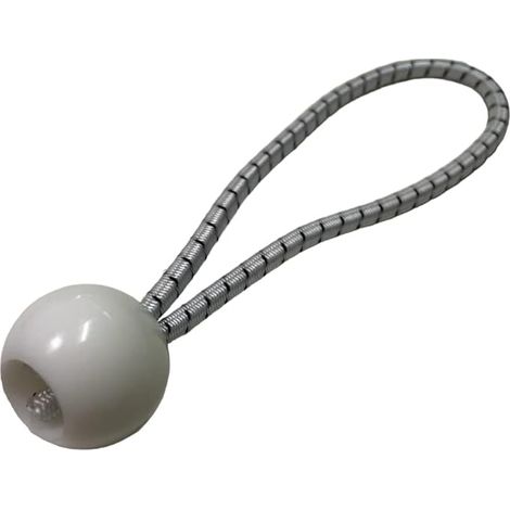 TENDAGGIMANIA Gancio elastico serravela tenditelo universale Accessorio per il Fissaggio Fascetta elastica con gancio Telo Nautica Campeggio- Modello Sfera colore Bianco (1/2)
