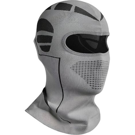 Cagoule de sport unisexe, grise, 42 cm, matière thermique et respirante, idéale pour le cyclisme et le ski. (1/5)