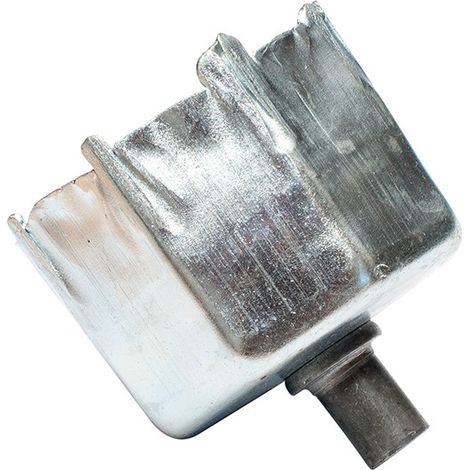 PUNTALE METALLICO C/SPIGA ZINCAT0 - 57MM