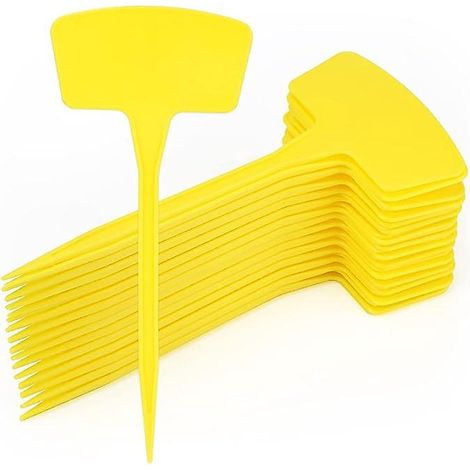 30 Pices 20 Cm Grande Plante Tiquette En Plastique,jaune,jardin Tiquettes Marqueurs Nom De La, Plante Tiquettes Tanche Tiquette Plante Haute Plein (1/5)