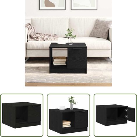 Couchtisch Schwarze Eiche -  Couchtisch Schwarze Eiche 50 x 50 x 36 cm Holzwerkstoff (1/5)