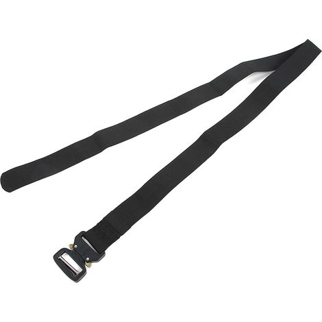 Ceinture multifonction extérieure en nylon pour entraînement militaire, sangle à boucle noire 3,8x125cm, bande de taille homme