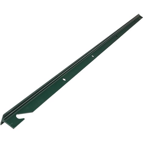 Werka Pro – Poteau T en acier vert 1,45 m pour grillage – 5 perçages pour fixation sécurisée – Résistant aux conditions climatiques difficiles