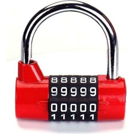 Cadenas à combinaison à 5 lettres Combinaison robuste à 5 chiffres- (1/4)