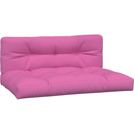 Maison Exclusive - Palettenkissen 2-tlg. Rosa Stoff