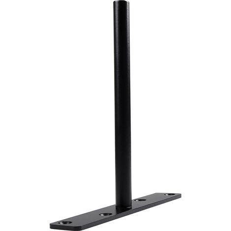 Support invisible pour étagère flottante 150 mm, fixation murale en métal noir, console escamotable pour tablette en bois, kit de montage caché (1/5)
