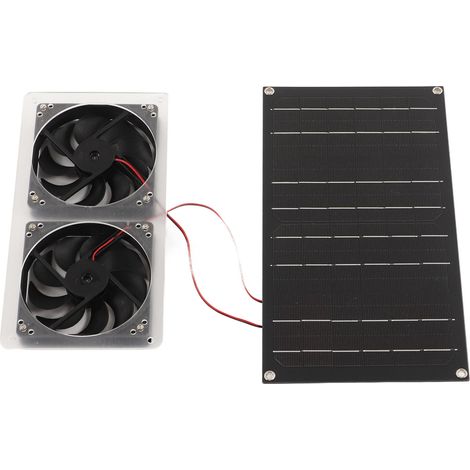 Extracteur d'air solaire étanche 100W, ventilateur double sortie pour camping-car, bateau, serre et salle de bain (1/5)