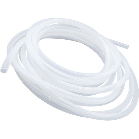 Tuyau en silicone transparent, tuyau de qualité alimentaire, taille 12,7 mm x 15,9 mm, longueur 4,5 m (14,8 pi), épaisseur 1,6 mm, tuyau flexible en caoutchouc silicone pour tuyaux d'air/eau (1/5)