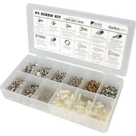 Startech Kit di Viti PC Deluxe Bianco 350 pezzi (1/3)