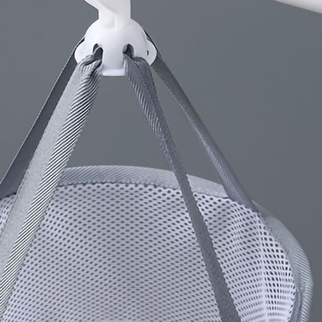 Filet de séchage pour œuf beauté, panier support pour éponge à maquillage et pinceaux, rotation à 360 degrés, diamètre 20 cm, gris clair