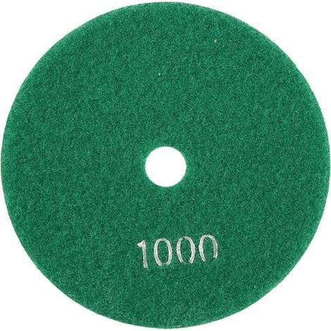 Tampons de Ponçage de 5 Pouces, Tampons de Polissage à Disque Abrasif de 125 Mm, Tampon de Polissage, pour Pierre pour Marbre pour Béton pour Granit (1000) (1/4)