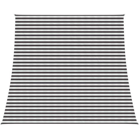 Sunshade Sail Anthracite and White 4 / 5 x 4 m HDPE vidaXL
