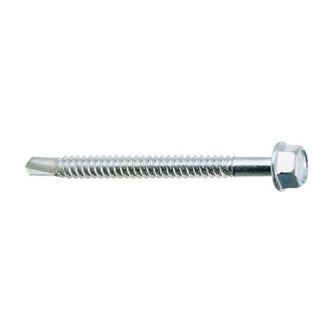 VITE AUTOPERFORANTE METALLO AMBROVIT - TECC ZINCATA BIANCA MM 6,3X 80 CF=PZ 100- 1 confezioni