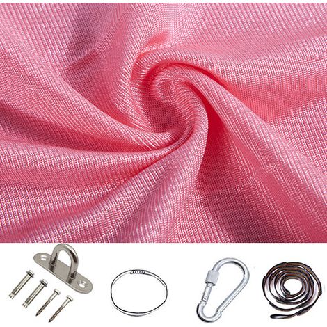 Balançoire de thérapie sensorielle pour enfants, intérieur-extérieur 360 ° Hamac pour enfants balançoire élastique thérapie étreinte chaise suspendue 280150CM (rose)Accessoires inclus (1/5)