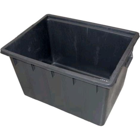 Mastellone Rettangolare Nero Ics Ldpe Lt 180 Cm 80X60 H.Cm 48 + Manici - 1 Pz (1/4)