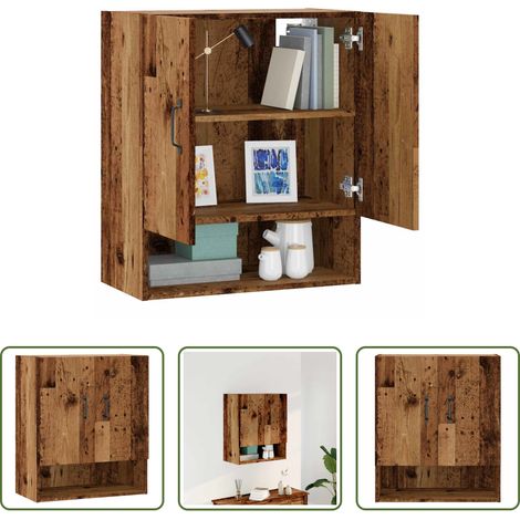vidaXL Altholzoptik - Wandschrank Altholz-Optik 60x31x70 cm Holzwerkstoff (1/5)